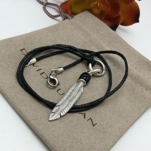 David Yurman Sputhwest Feather Amulet W Black onyx